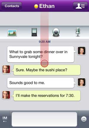 Yahoo Messenger Iphone Ipad